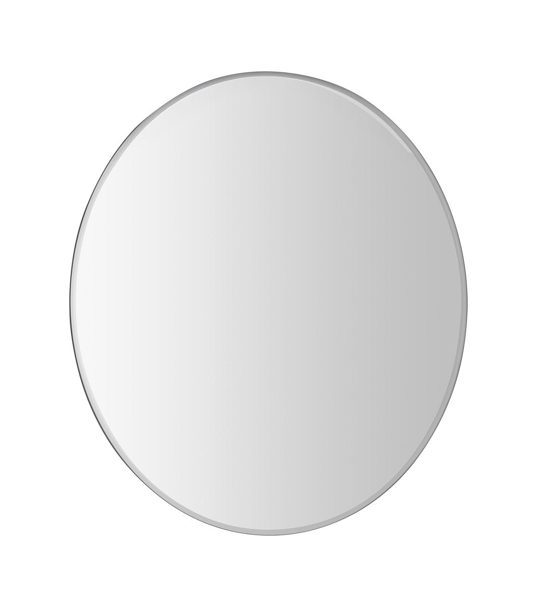 Okroglo ogledalo AQUALINE BORD z brušenim robom, Ø 50 cm, brez bakra – izdelek 22443