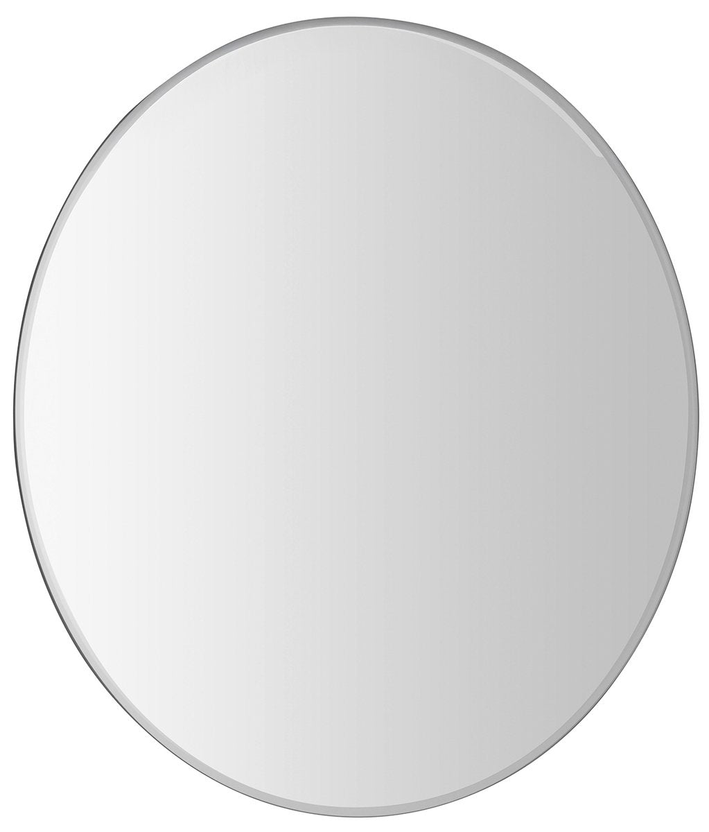 Okroglo ogledalo AQUALINE BORD z brušenim robom, Ø 80 cm, brez bakra – izdelek 22446