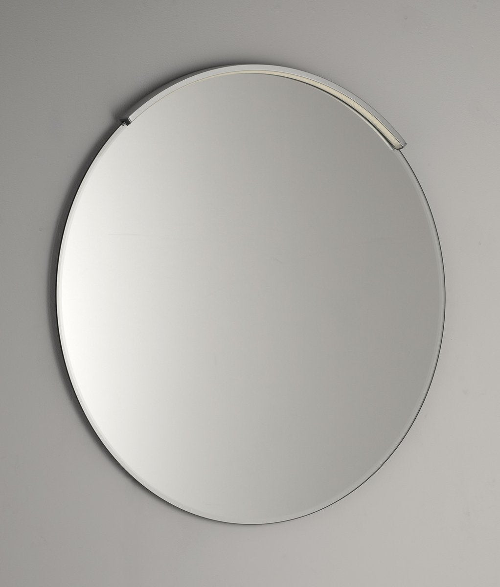 Okroglo ogledalo AQUALINE BORD z brušenim robom, Ø 80 cm, brez bakra – izdelek 22446 – dodatni pogled 2