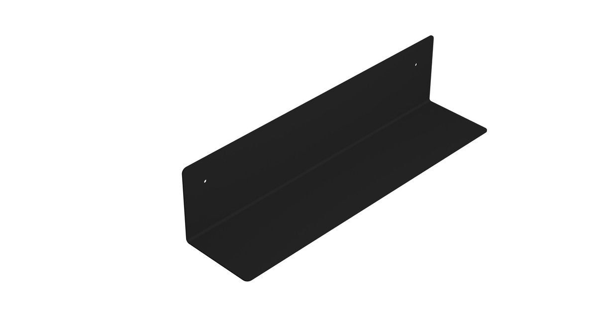 Kopalniška polica AQUALINE, 398 × 95 × 95 mm, mat črna – izdelek 33216