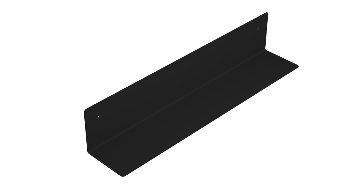 Kopalniška polica AQUALINE, 498 × 95 × 95 mm, mat črna – izdelek 33217