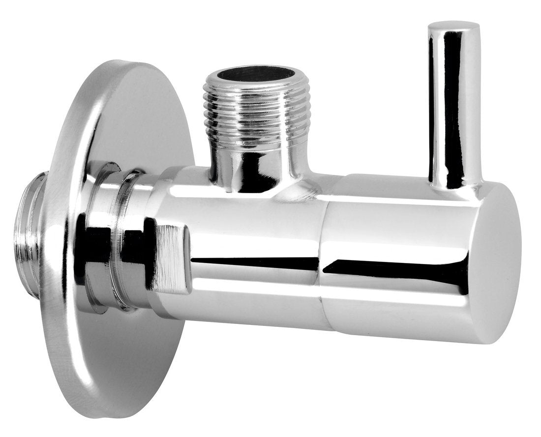 Kotni ventil AQUALINE 1/2" × 3/8", okrogel, kromiran – izdelek 5317