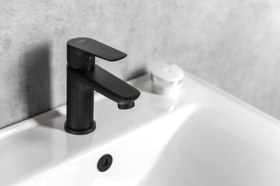 Armatura za umivalnik AQUALINE LOTTA, mat črna – izdelek LT602B – dodatni pogled 2