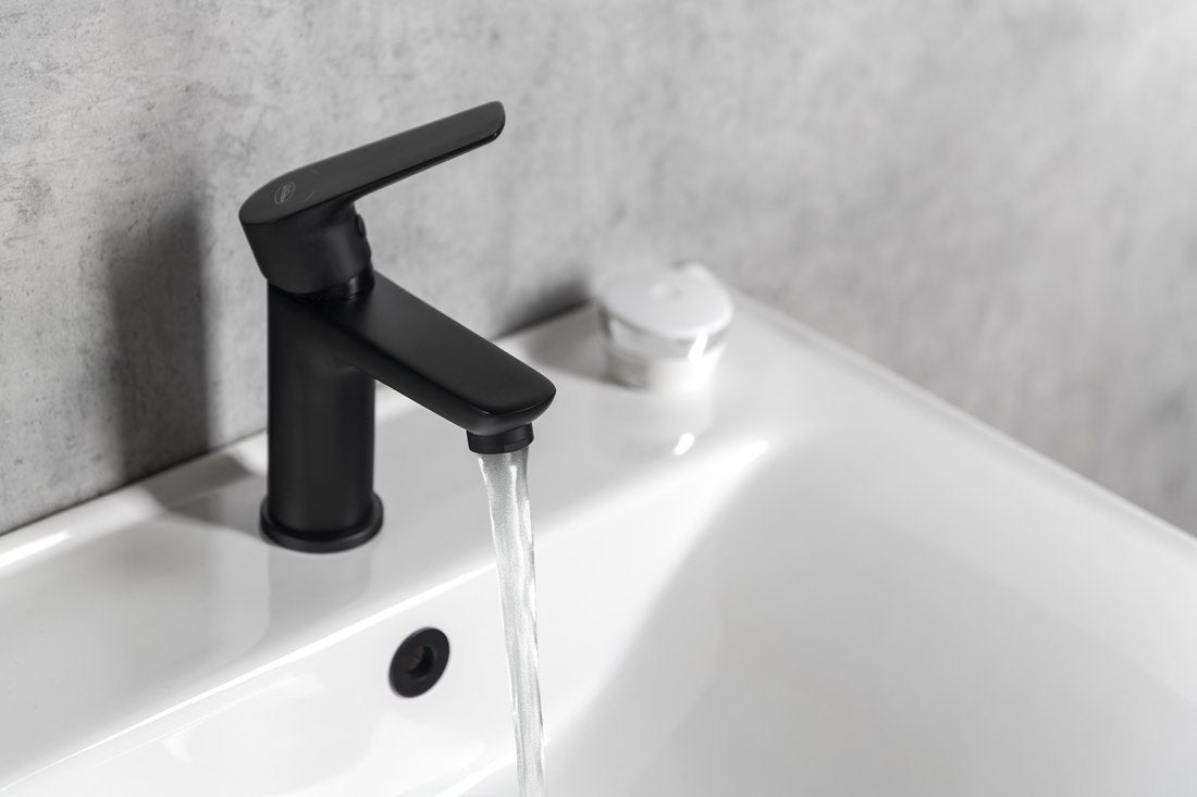 Armatura za umivalnik AQUALINE LOTTA, mat črna – izdelek LT602B – dodatni pogled 3