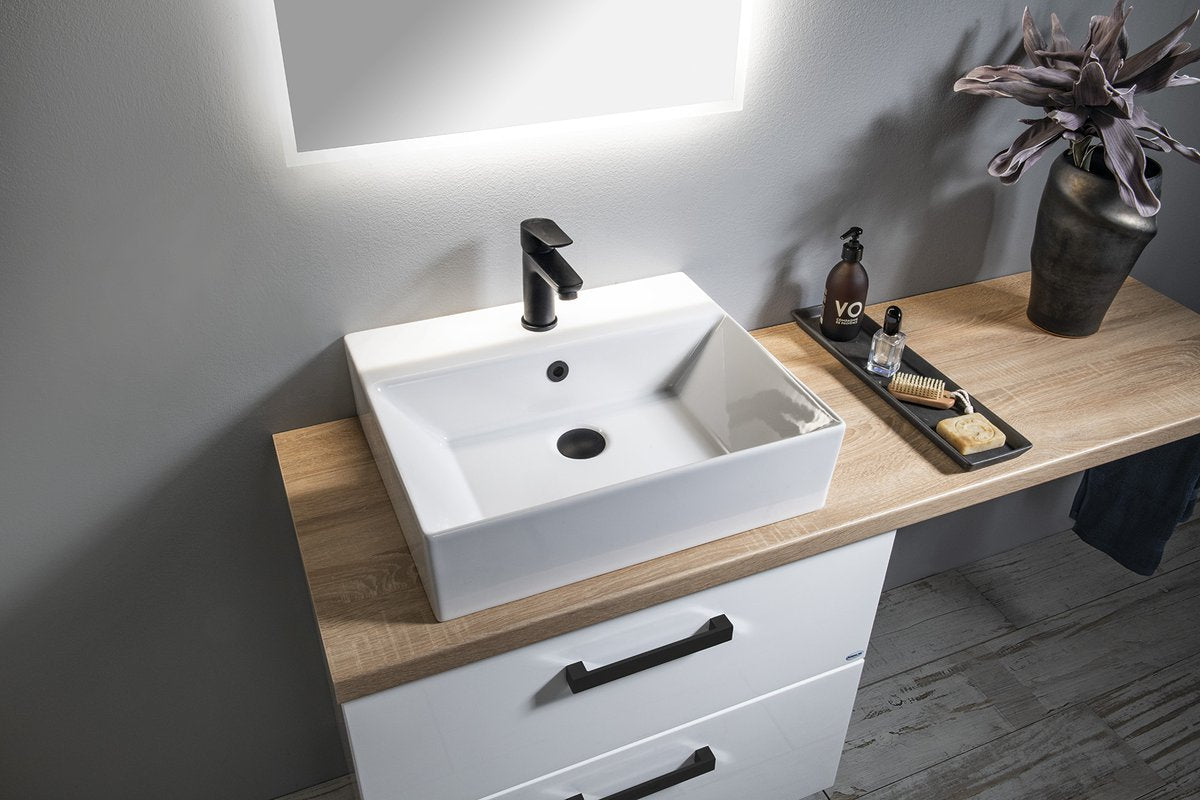 Armatura za umivalnik AQUALINE LOTTA, mat črna – izdelek LT602B – dodatni pogled 4