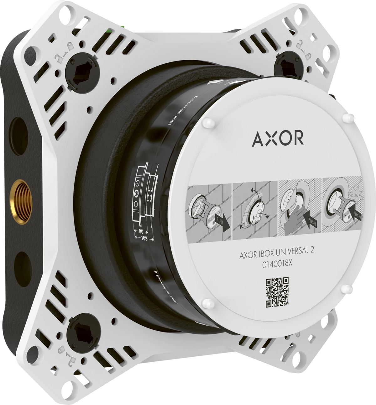 AXOR iBox universal 2 podometno osnovno telo za prho in kad (01400180) – fotografija izdelka