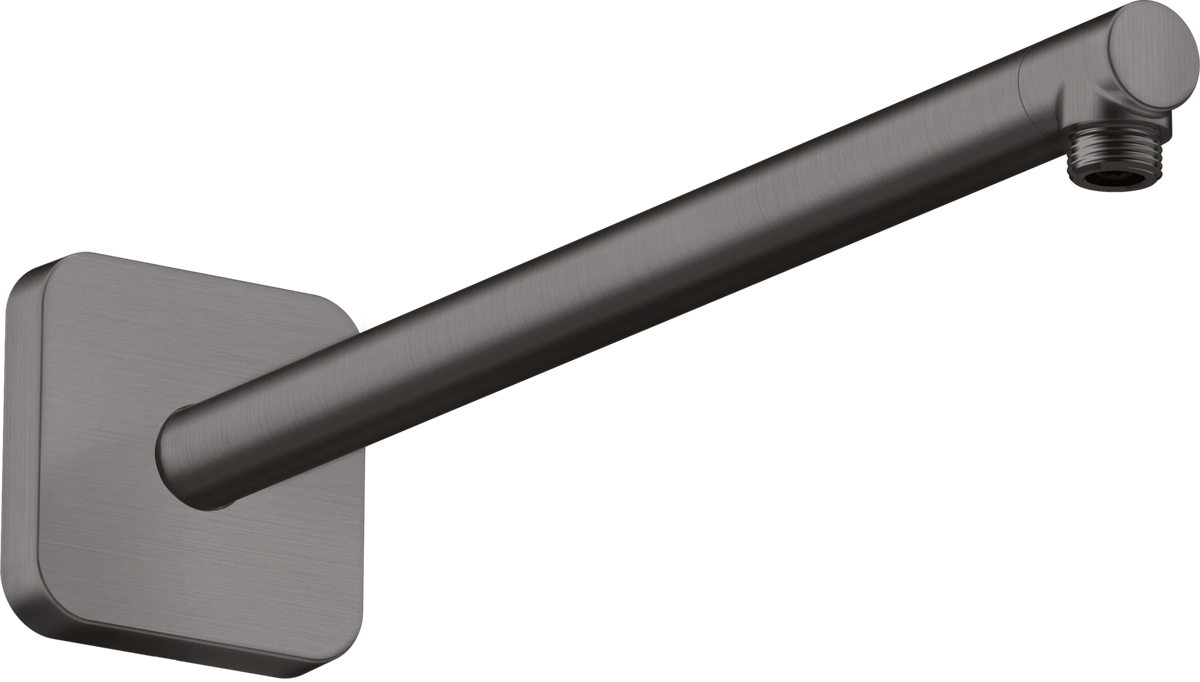 AXOR ShowerSolutions stenska ročica za nadglavno prho 390 mm softsquare, Brushed Black Chrome (26967340) – fotografija izdelka