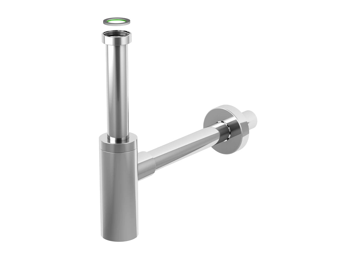 Sifon za umivalnik BONOMINI INOXMATER, 5/4", odtok 32 mm, nerjavno jeklo, kromiran – izdelek 0581CX32K7 – dodatni pogled