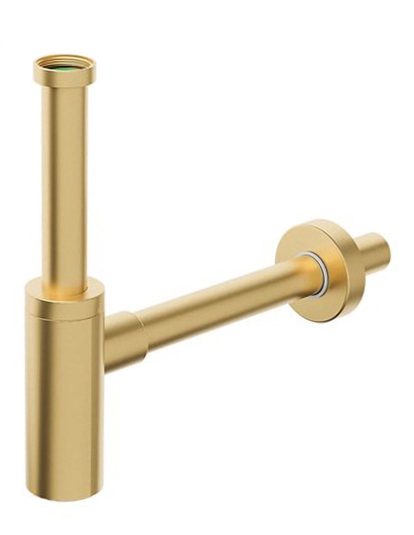 Sifon za umivalnik BONOMINI INOXMATER, 5/4", odtok 32 mm, nerjavno jeklo, mat zlat – izdelek 0581GD32K3