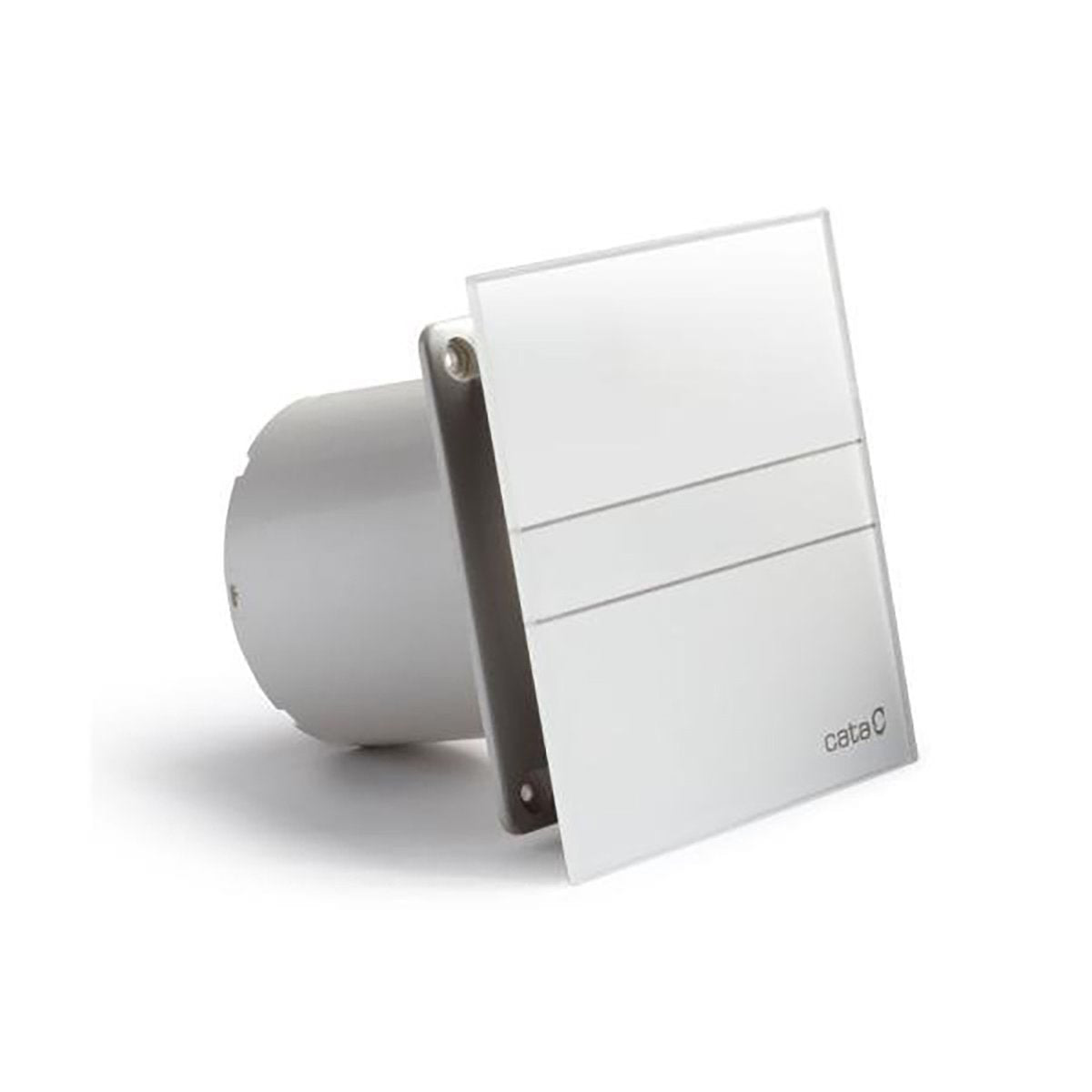 Aksialni kopalniški ventilator CATA E-100 G, 8 W, priključek 100 mm, bel – izdelek 00900000 – fotografija serije 5. Fotografija velja za celotno serijo; mere izbranega artikla so navedene v opisu.