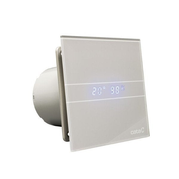 Avtomatski kopalniški ventilator CATA E-100 GSTH, 8 W, priključek 100 mm, srebrn – izdelek 00900600 – dodatni pogled 1