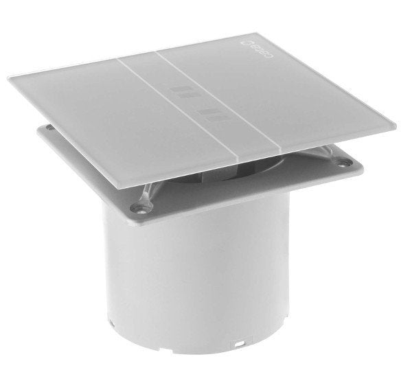 Avtomatski kopalniški ventilator CATA E-100 GSTH, 8 W, priključek 100 mm, srebrn – izdelek 00900600 – dodatni pogled 3