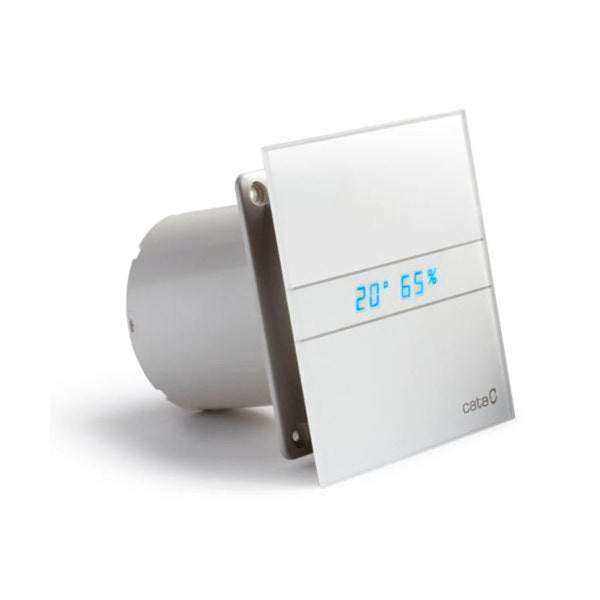 Aksialni kopalniški ventilator s časovnikom in LED-zaslonom CATA E-120 GTH, 11 W, priključek 120 mm, bel – izdelek 00901200 – dodatni pogled 3