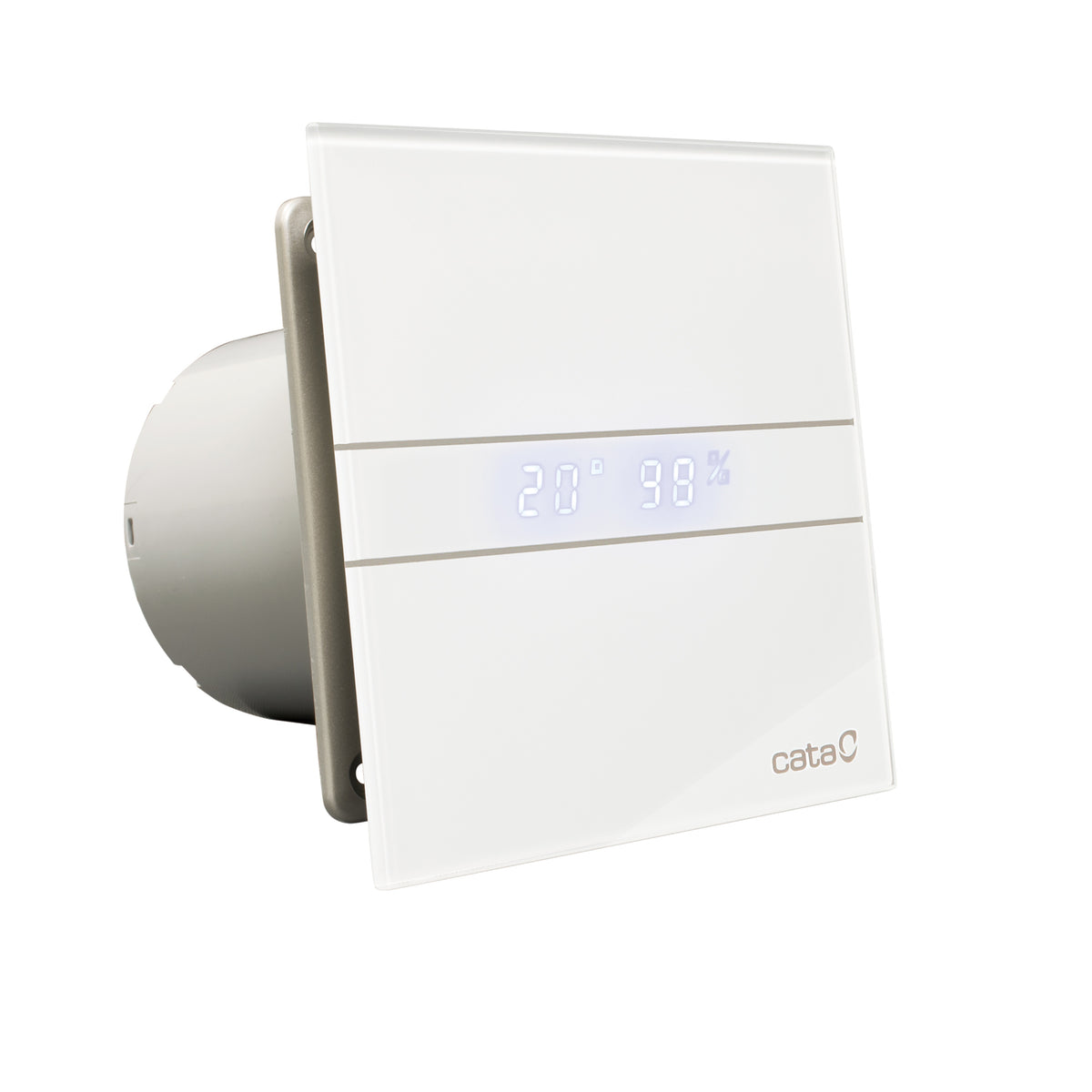 Aksialni kopalniški ventilator z LED-zaslonom CATA E-150 GTH, 19 W, priključek 150 mm, bel – izdelek 00902200