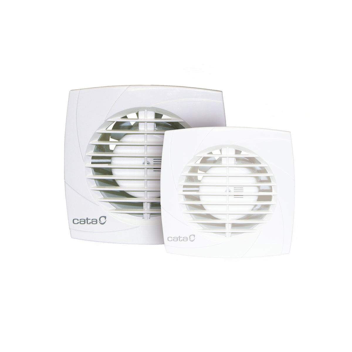 Kopalniški ventilator s časovnikom CATA B-12 PLUS T, 20 W, priključek 120 mm, bel – izdelek 00982100 – prikaz različic serije. Prikaz vključuje tudi druge različice serije; nakup vključuje samo izbrani artikel.