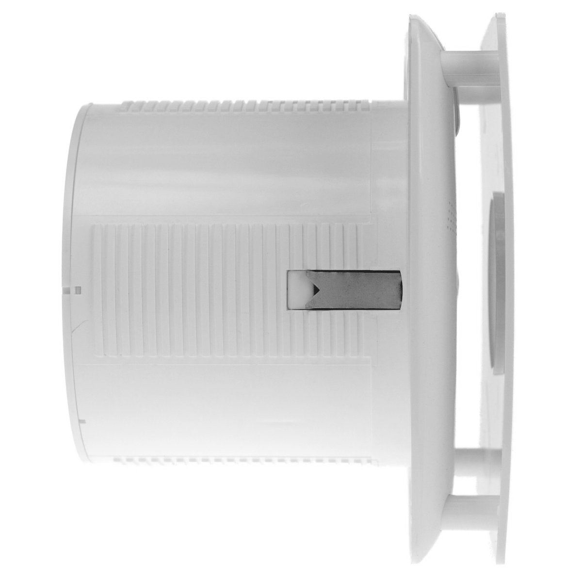 Aksialni kopalniški ventilator s časovnikom CATA X-MART 10T, 15 W, priključek 100 mm, bel – izdelek 01011000 – fotografija serije 1. Fotografija velja za celotno serijo; mere izbranega artikla so navedene v opisu.