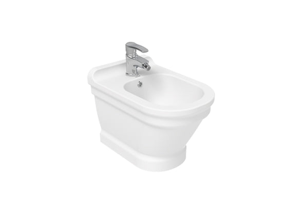 Stenski bide CREAVIT ANTIK, bel – izdelek AN510. Armatura ni vključena v nakup.