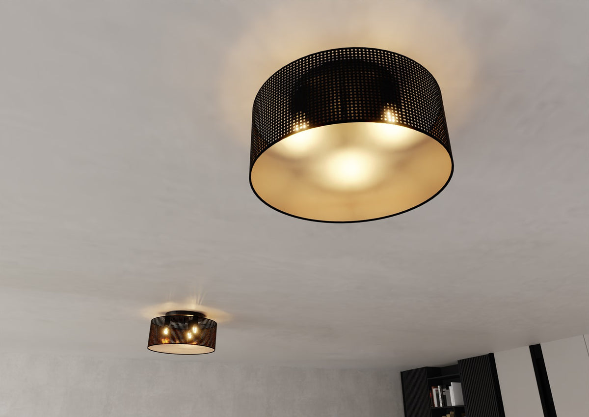 Stropna svetilka EMIBIG ASTON 3, črna / zlata – fotografija 9