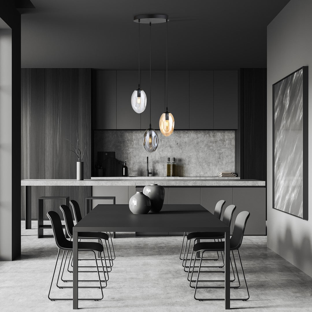 Stropna svetilka EMIBIG ASTRAL 3 Premium, črna / mešana – fotografija 4