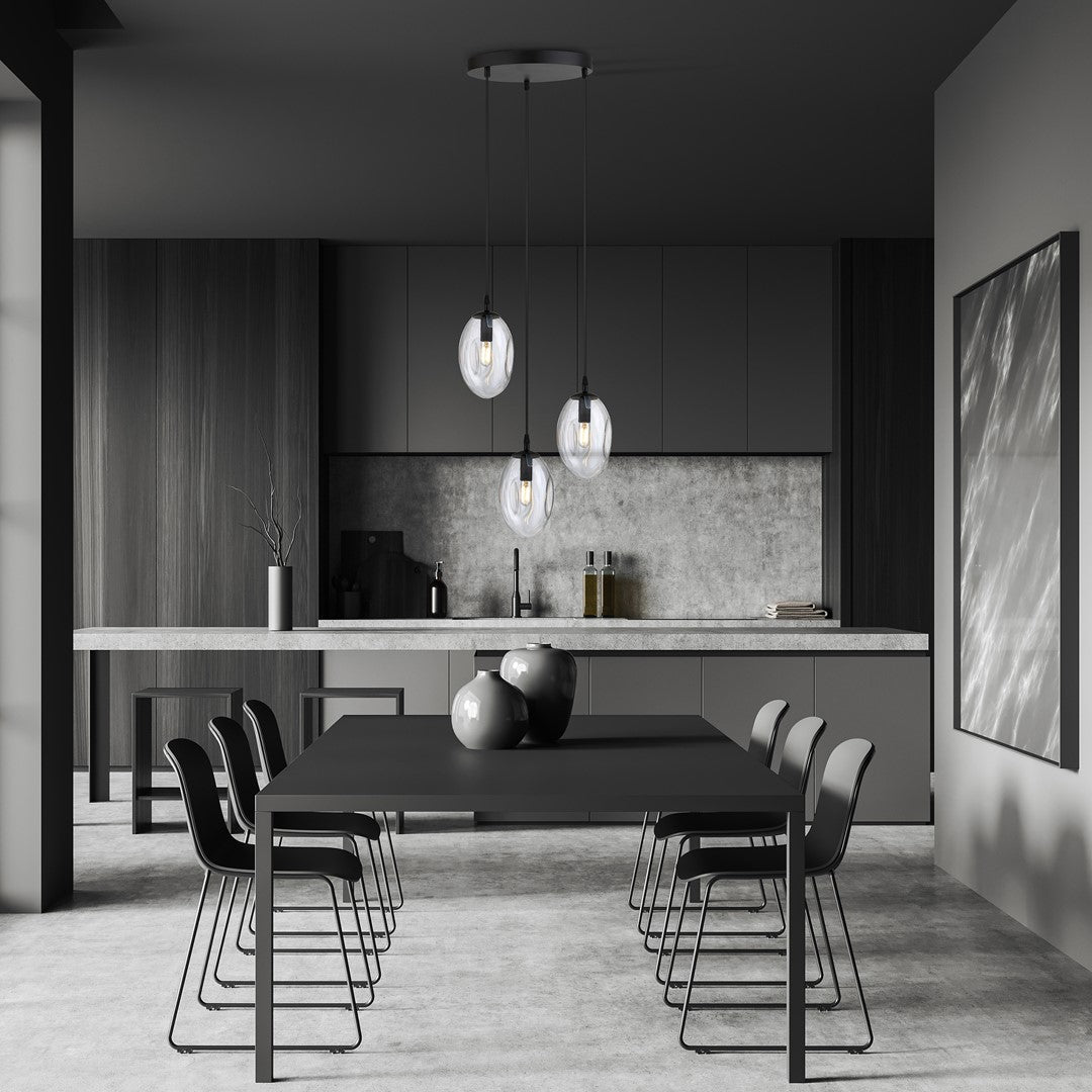 Stropna svetilka EMIBIG ASTRAL 3 Premium, črna / prozorna – fotografija 4