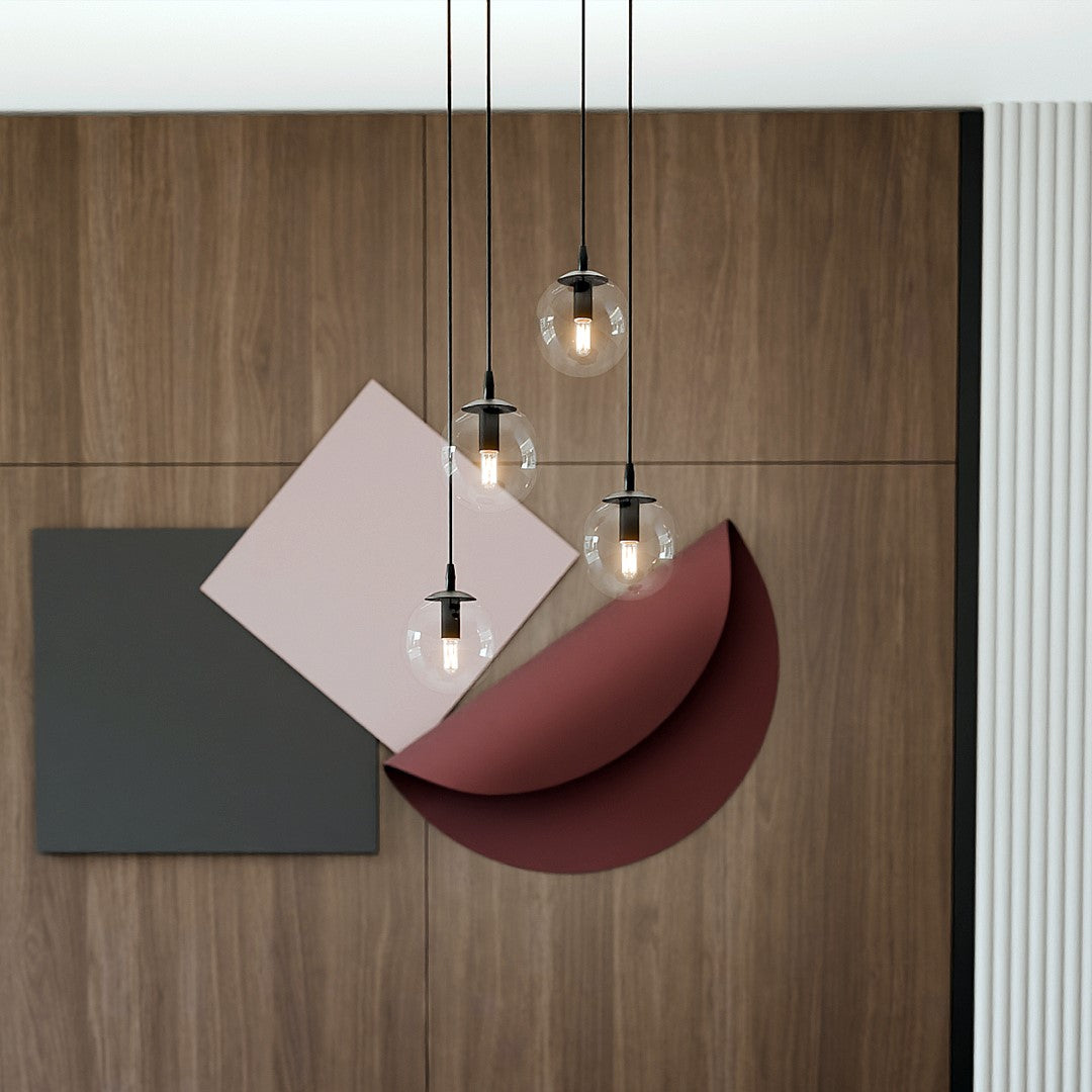 Viseča svetilka EMIBIG COSMO 4 Premium, črna / prozorna – fotografija 5