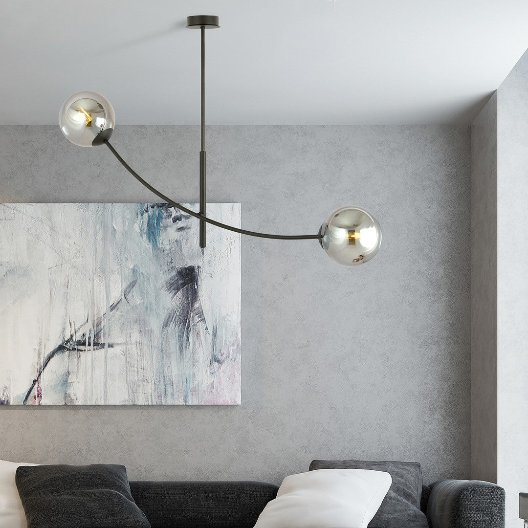 Stropna svetilka EMIBIG HUNTER 2, črna / grafitna – fotografija 4