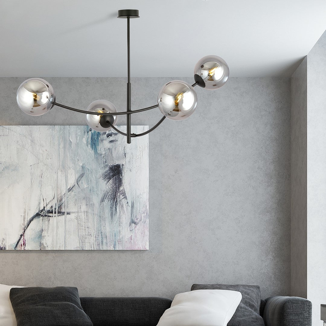 Stropna svetilka EMIBIG HUNTER 4, črna / grafitna – fotografija 8