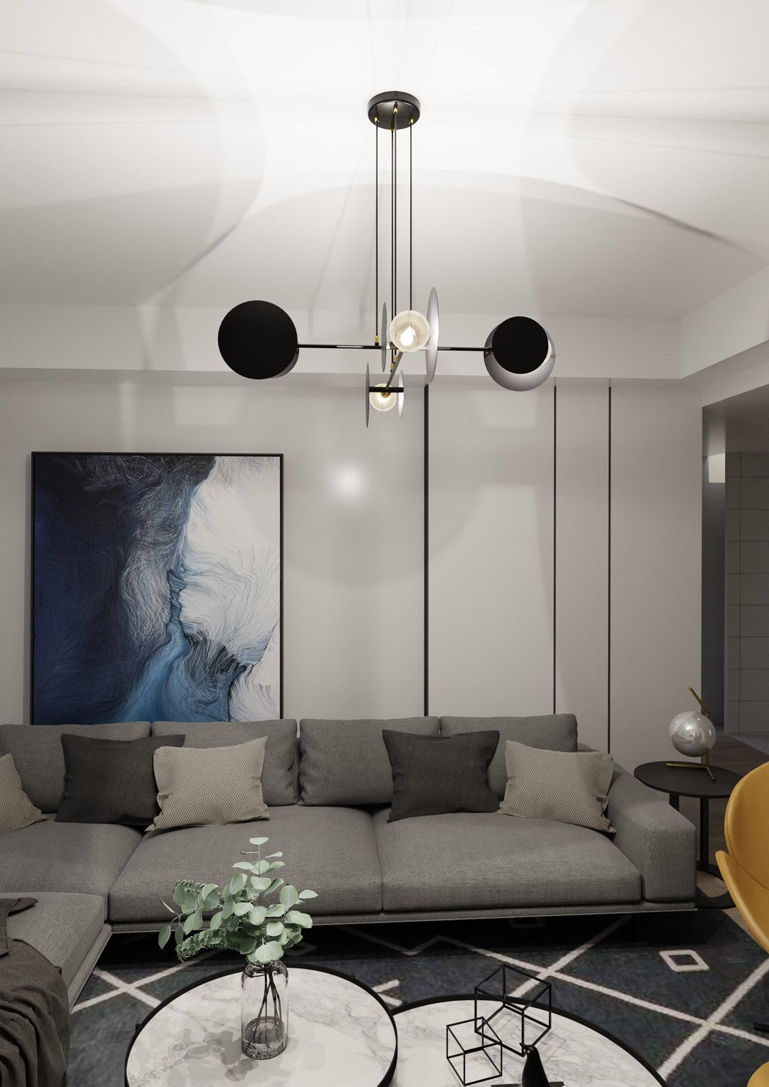 Viseča svetilka EMIBIG IDEA 4, črna – fotografija 8