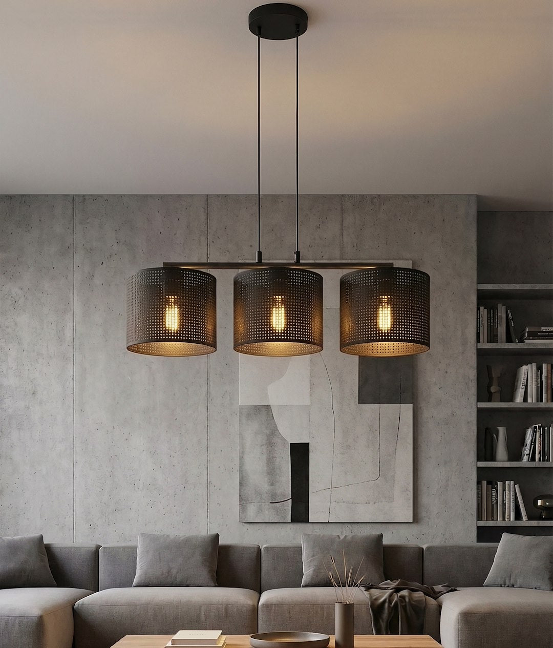 Viseča svetilka EMIBIG LUX 3, črna – fotografija 2