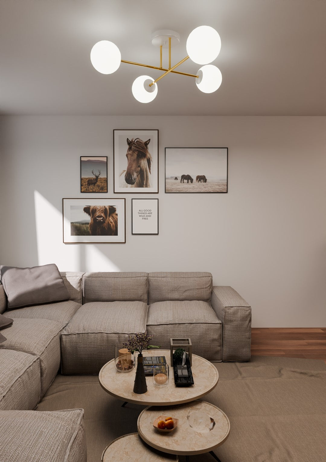 Stropna svetilka EMIBIG MAGNUM 4, bela / opalna – fotografija 4
