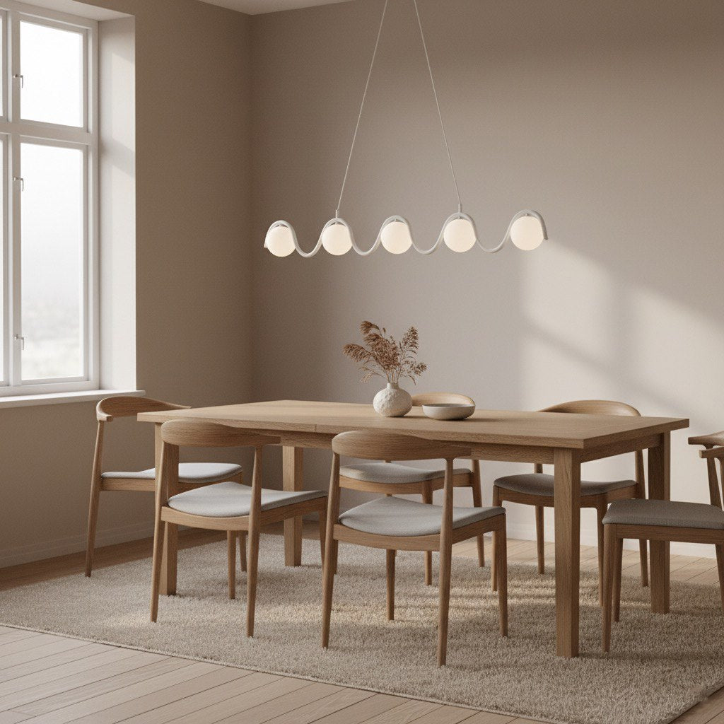 Viseča svetilka EMIBIG SINUS Wh Opal, bela / opalna – fotografija 4