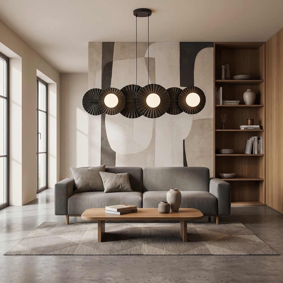Viseča svetilka EMIBIG UMBRA 6, črna – fotografija 4