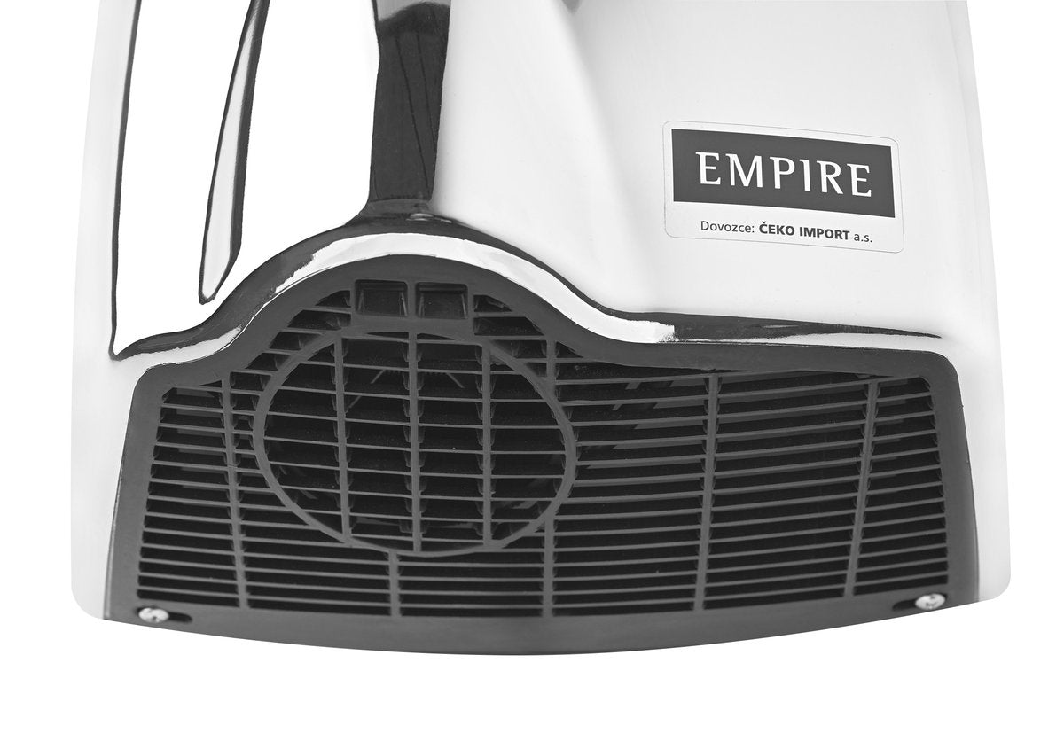 Brezdotični sušilnik rok EMPIRE U-NIK AUTOMATIC, 230 V, 1850 W, 262 × 305 × 165 mm, sijajno srebrn – izdelek 9812 – fotografija serije 1. Fotografija velja za celotno serijo; mere izbranega artikla so navedene v opisu.