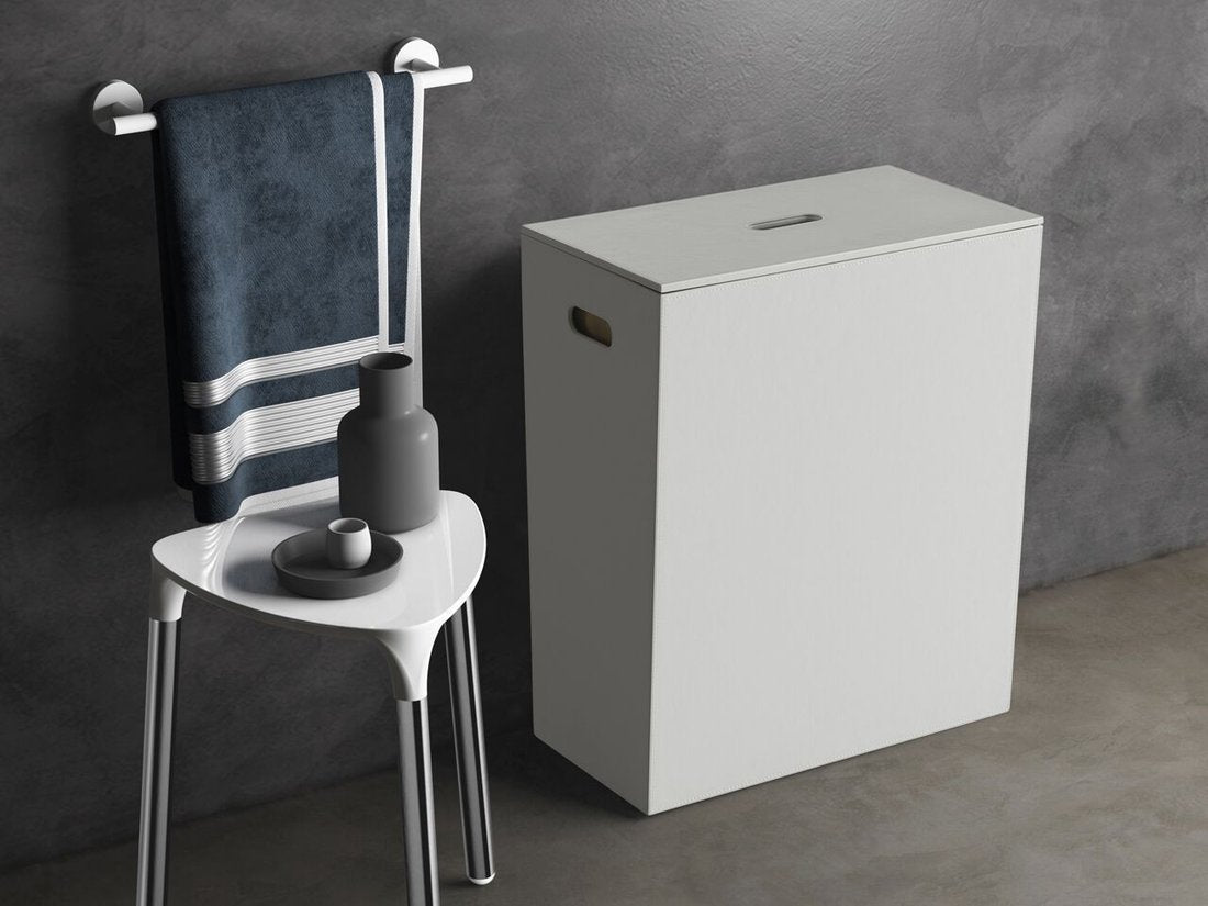 Koš za perilo GEDY LUXURY, 49,5 × 61,8 × 29 cm, bel – izdelek 103702 – dodatni pogled 2