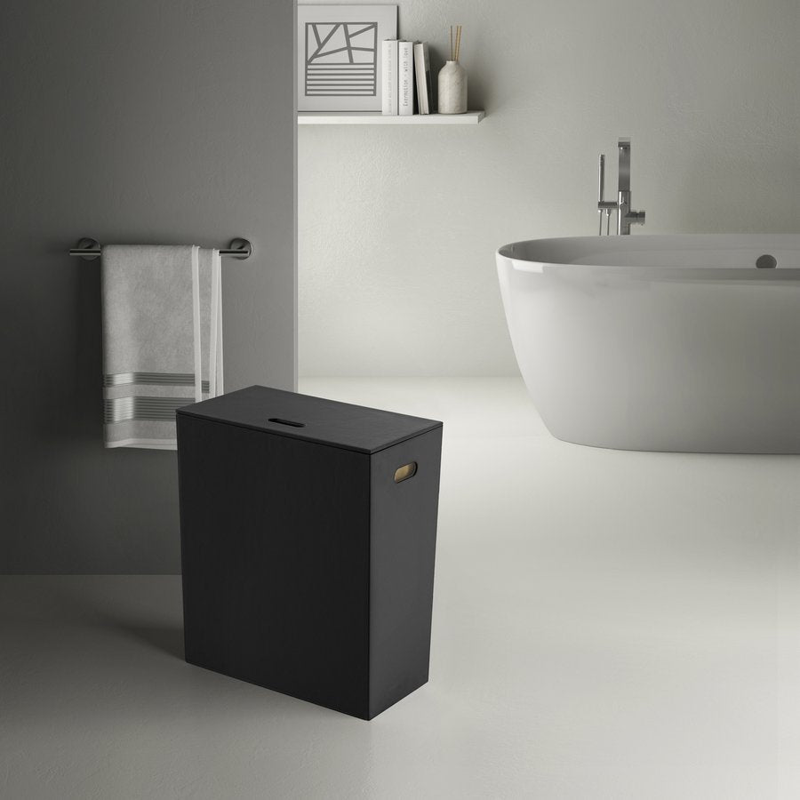 Koš za perilo GEDY LUXURY, 49,5 × 61,8 × 29 cm, črn – izdelek 103714 – dodatni pogled 1