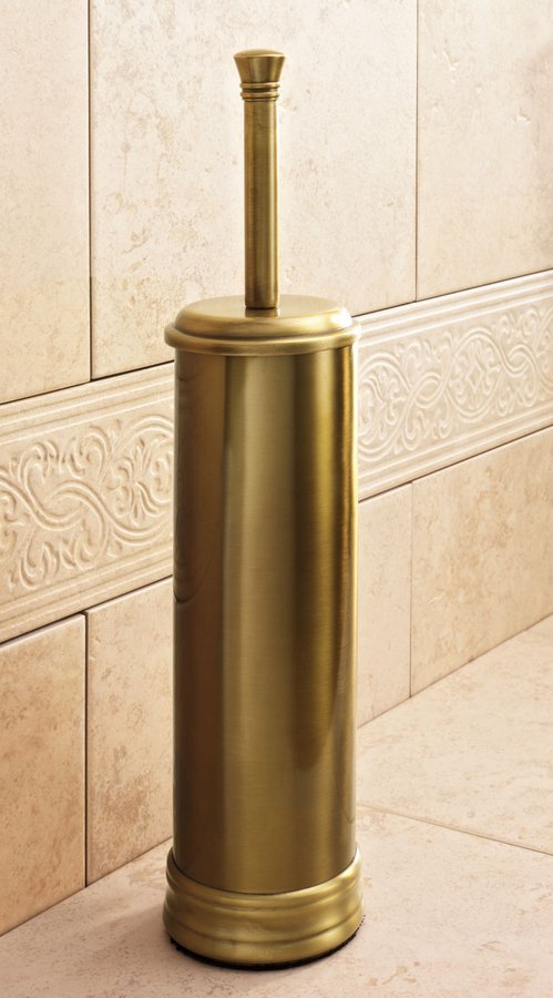 GEDY ROMANCE samostoječa WC ščetka, bronasta — 2