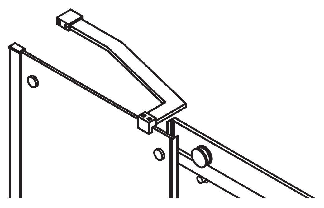 Stenska stabilizacijska prečka GELCO DRAGON, 300 × 150 mm, krom – izdelek GDV300 – dodatni pogled 1