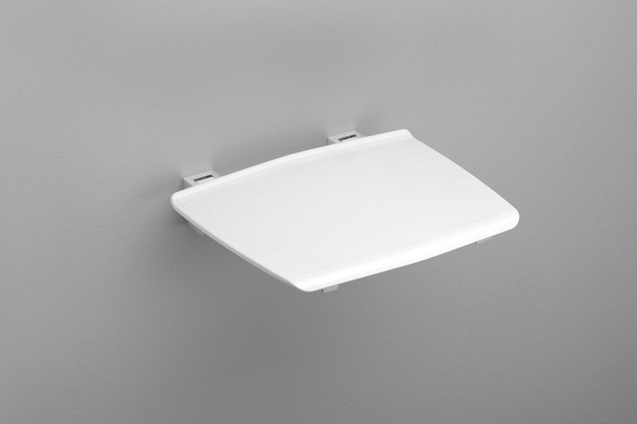 Zložljiv sedež za prho GELCO, 32,5 × 32,5 cm, bel – izdelek GS120W – dodatni pogled 1