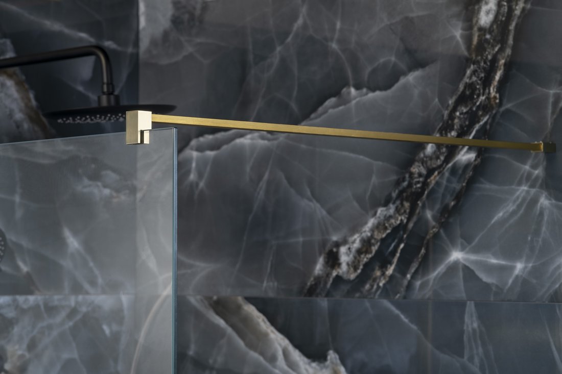 Stenska stabilizacijska prečka GELCO VARIO, 1400 mm, mat zlata – izdelek GX2217 – dodatni pogled 1