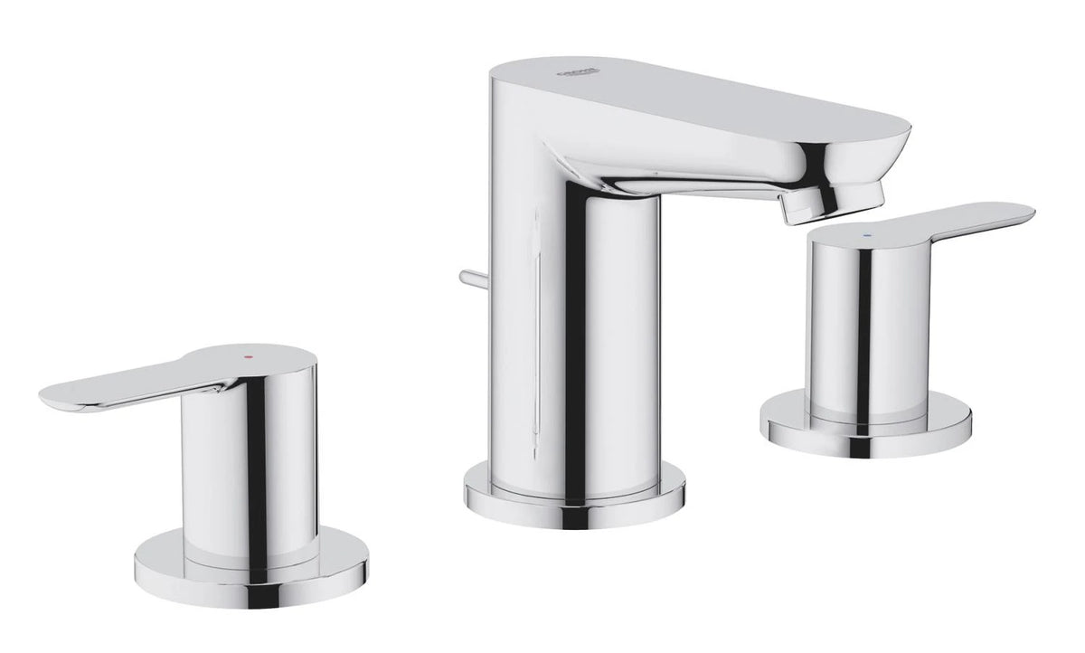 GROHE BauEdge trodelna armatura za umivalnik z odtočnim ventilom, krom (20197000) – fotografija izdelka