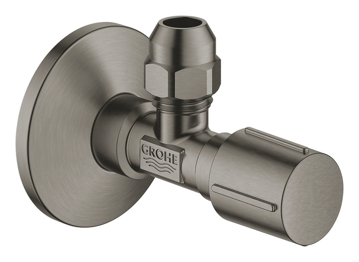 GROHE Universal kotni ventil 1/2" × 3/8", brušeni Hard Graphite (22037AL0) – fotografija izdelka