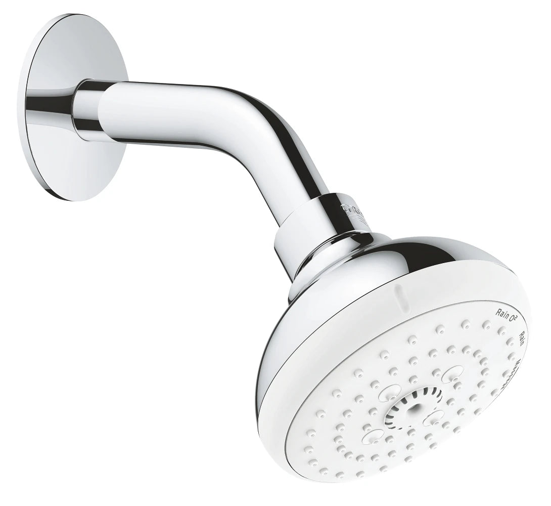 GROHE Tempesta New Classic nadglavna prha 10 cm s stensko ročico, 3 curki, krom (26088001) – fotografija izdelka