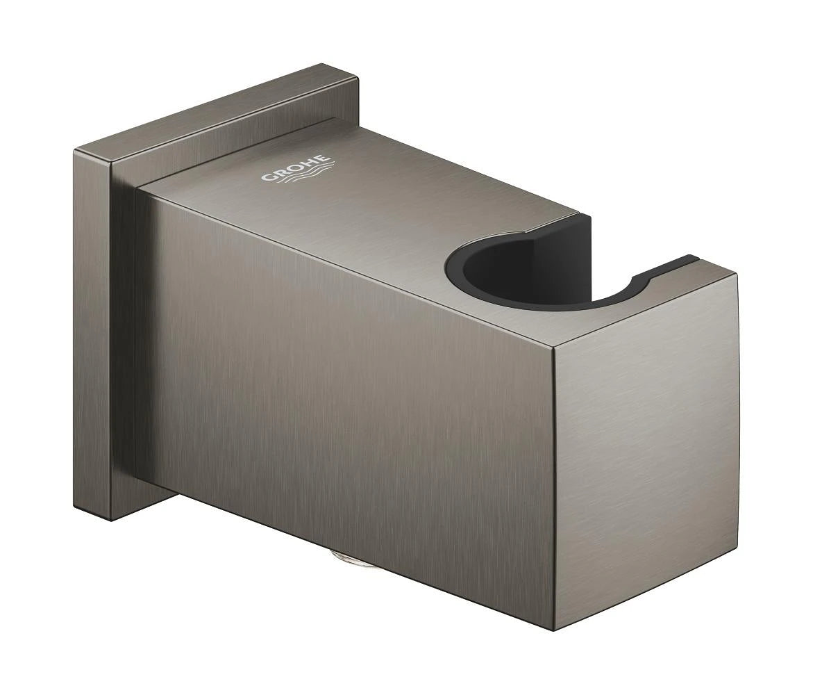 GROHE Euphoria Cube stenski priključek prhalne cevi z držalom, Brushed Hard Graphite (26370AL0) – fotografija izdelka