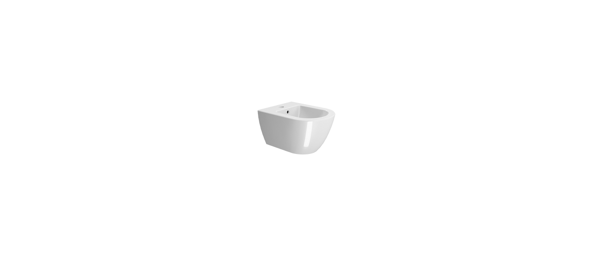 Stenski bide GSI PURA, 36 × 50 cm, bel, ExtraGlaze – izdelek 8864111 – dodatni pogled 1