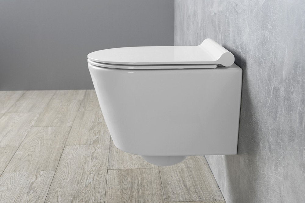 GSI tanka WC deska z mehkim zapiranjem, bela