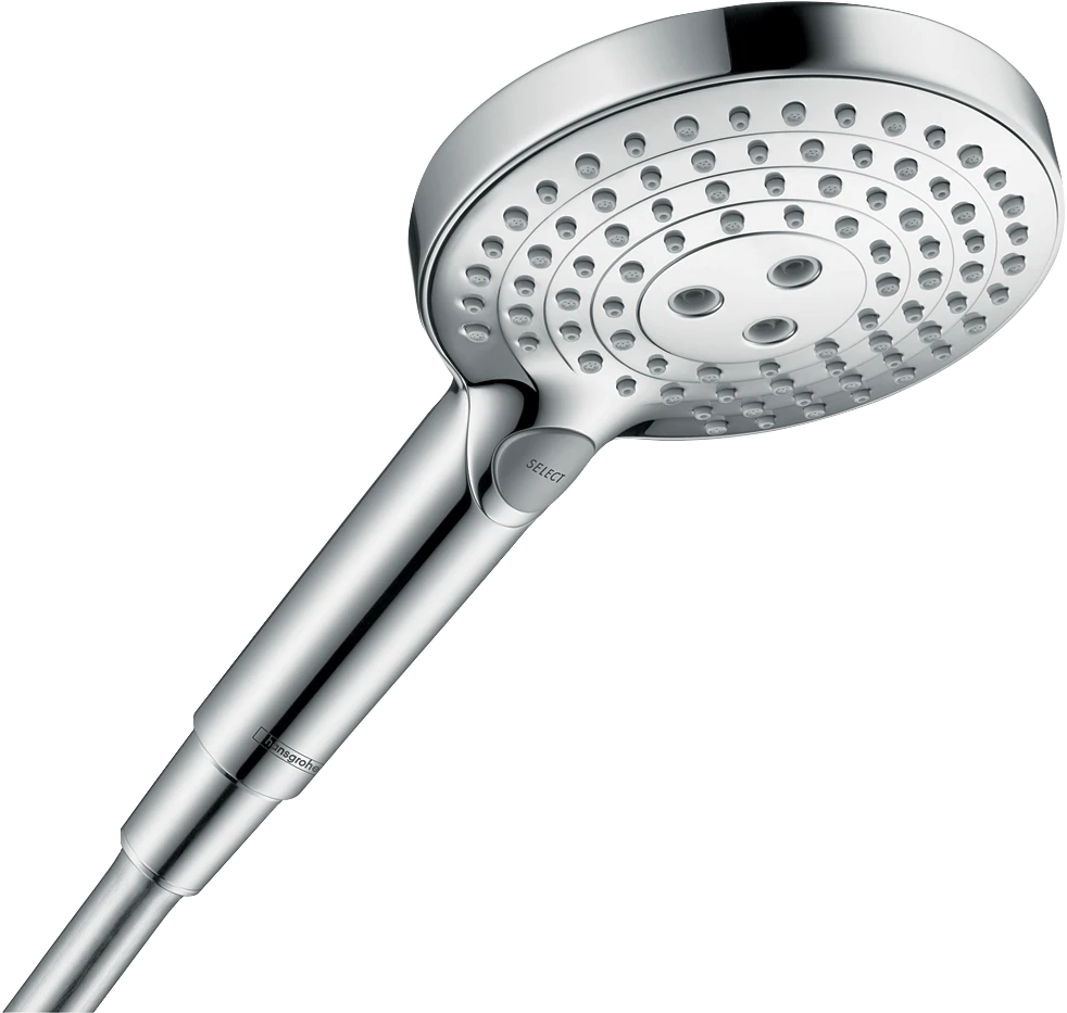 HANSGROHE Raindance Select S 120 ročna prha, 3 curki, krom (26014000) – fotografija izdelka