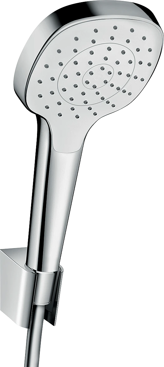 HANSGROHE Croma Select E 1jet prhalni komplet s cevjo 1,25 m in držalom, bela/krom (26424400) – fotografija izdelka