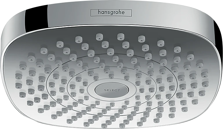 HANSGROHE Croma Select E nadglavna prha 180 × 180 mm, 2 curka, krom (26524000) – fotografija izdelka