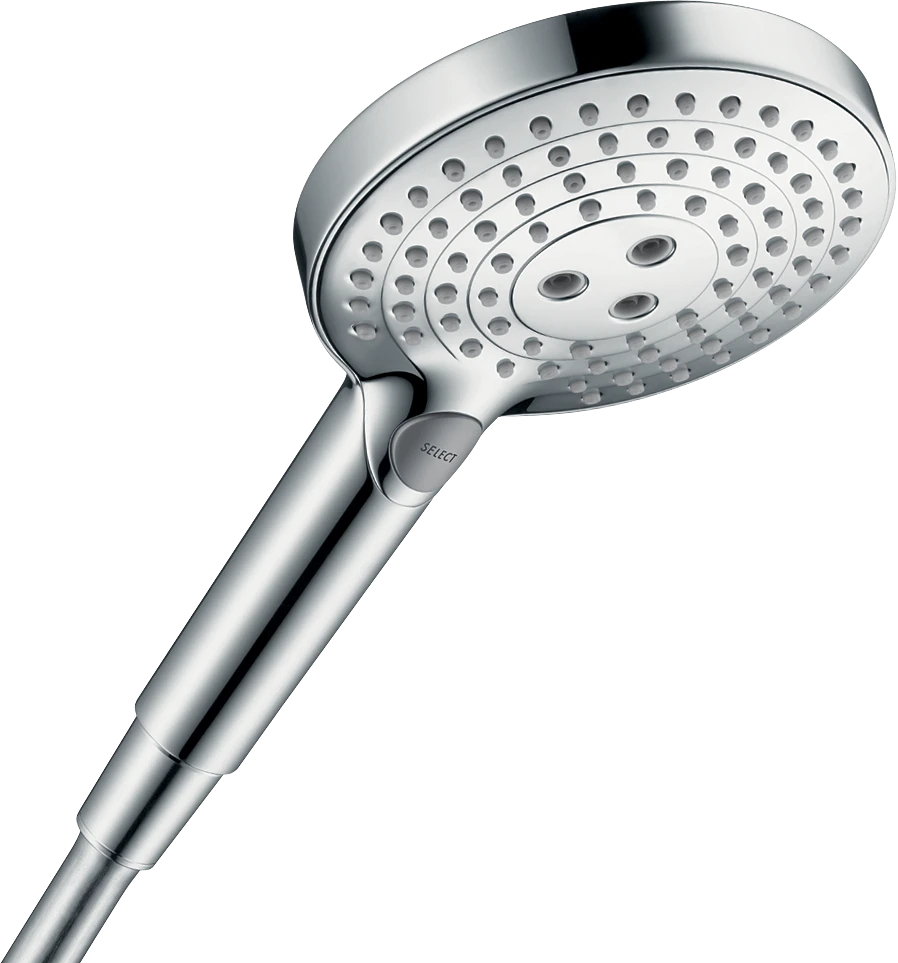 HANSGROHE Raindance Select S 120 ročna prha, 3 curki, EcoSmart, krom (26531000) – fotografija izdelka