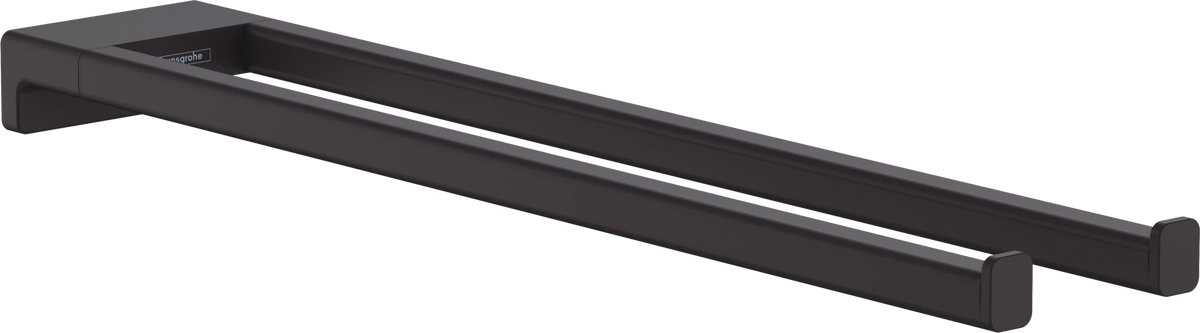 HANSGROHE AddStoris dvojno držalo za brisače 45 cm, mat črna (41770670) – fotografija izdelka